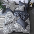 Miniatyrbilde 1 av 5: Dynetrekk i mikrofiber med 2 putevar - enkelt, grå (150x200 cm)
