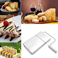 Miniatyrbilde 4 av 5: Ostehøvel i rustfritt stål - Perfekt for hard og halvhard ost, smør og pølse (5 tråder inkludert)