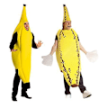 Miniatyrbilde 3 av 3: Gul voksen banankostyme - One Size