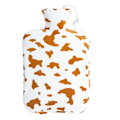 Pikkukuva 1 / 5: CozyCover Kuumivesipullo Kannella Keltainen valkoinen lypsykarja suuri