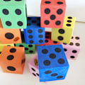 Miniatyrbild 6 av 8: 36 st EVA-skumtärningar Stora 1,5 tum Barn Pedagogiska Roliga Tärningar för Spel Matematik Undervisning Klassrumspris Festgåvor