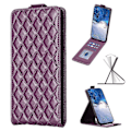 Miniatyrbillede 4 af 5: Til Samsung Galaxy A35 5G Etui Kortholder Vertikal Flip Læder Cover-B11 Mørk lilla