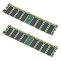 Pikkukuva 5 / 8: 2 kpl muistimoduulia Työpöytä Täysin yhteensopiva Kaksipuolinen 16-jyvä DDR 1 Gt 226 Mhz PC-2100