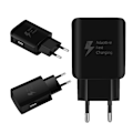 Miniatyrbillede 5 af 8: Universal QC2.0 USB-oplader EU 100-240V stik 15W hurtigoplader vægoplader til telefon (sort)