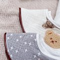 Miniatyrbild 5 av 5: 4-pack Unisex Baby Spädbarnshaklappar i Bomull, Justerbara, för Tandspottning