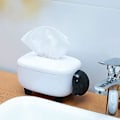 Miniatyrbillede 5 af 5: 1 stk. Servietboks, Kleenexboks Fåreformet Top Groove Papirhåndklædedispenser Servietboks til Bil Hjem Badeværelse (Sort)