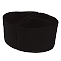 Miniatyrbilde 2 av 8: 3 i 1 Slow Cooker Liner 6QT Silikon Gryte Divider Enkelt å Rengjøre Slow Cooker Tilbehør Koke Liner for Hjem Restaurant Svart