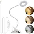 Miniatyrbillede 2 af 5: 1 stk. Læseclips Lampe Skrivebordslampe Fleksibel Clips Lampe til Læsning af Bøger, Skrivebord, Seng