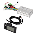 Miniatyrbillede 3 af 8: Elektrisk cykelcontroller sæt elektrisk cykelmotor børsteløs controller LCD display panel kit 24‑48V 250W 350W
