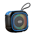 Pikkukuva 4 / 5: Kannettava BT-kaiutin RGB-värivaloilla juhliin ja perhetapaamisiin, oranssi ja sininen