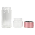 Miniatyrbilde 4 av 8: Dobbelvegget glassvannflaske Te- og vannseparasjon Multifunksjonell bærbar glassteflaske for hjemmekontor