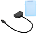 Pikkukuva 3 / 8: TypeC SATA -sovitin 2,5 tuuman USB 3.0 10G SSD HDD kiintolevyasema Kaapeli suojakotelo (sininen)