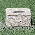 Miniatyrbild 4 av 5: Handgjord Vävd Papperskorg i Halm Servetthållare Organizer Heminredning