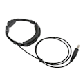 Miniatyrbild 5 av 8: Halsmikrofonheadset 7,1 mm plug 2-vägs radiohörlur med U94 PTT för 3,5 mm mobiltelefon