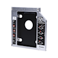 Miniatyrbilde 8 av 8: 12,7 mm aluminium SATA HDD SSD-kapsling Hard Disk Drive Bay Caddy Optisk DVD-adapter for bærbar PC