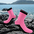 Miniatyrbilde 4 av 4: Neopren Snorklingsokker - 3mm tykke, varme og holdbare L rosa