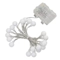 Miniatyrbillede 8 af 8: LED-lyskæde runde kugleform 8 tilstande timing 20 LED'er 2M vandtæt bærbar dæmpbar dekorative fe-lys