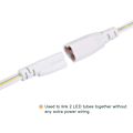Miniatyrbillede 3 af 5: LED Rørforbindelseskabel 30CM Han til Hun Dobbelt Endet Forlængerledning til Integreret LED Rørlys, Pakke med 5