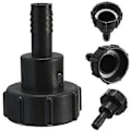Miniatyrbillede 1 af 5: Tankslangeadapter Plast IBC Tank Adapter Haveslange Adapter Fittings Værktøj 60mm Gevind Import til 1,5\"(38mm) Tilslut Slange (Pakke med 1)
