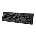 Pikkukuva 2 / 8: USB langallinen näppäimistö 104 Keys Professional Plug and Play -tietokonenäppäimistö, musta Office PC-kirjoituspeleihin