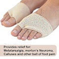 Miniatyrbild 3 av 4: Metatarsal Gel Skydd Kudde - Lindra Smärta i Trampdynan - Metatarsaldynor - Metatarsalgi Innersulor - Storlek: m