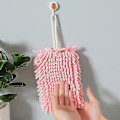 Miniatyrbillede 2 af 3: 2 stk. Håndklæder til køkken med hængeløkke (pink, 19x12,7 cm)