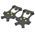 Miniatyrbild 1 av 8: 1 par Universal 10 tänder Anti Slip Ice Cleat Sko Grepp Spikar Klampor Stegar för Vandring Klättring L:39-42