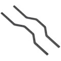 Miniatyrbilde 8 av 8: 2 stk RC rammeskinner i karbonfiber, lette og stabile chassisrammer for Axial SCX24 AXI90081 1/24 RC bil, svart