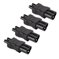 Miniatyrbild 4 av 8: 4st IEC320 C6 till IEC320 C5 power IEC320 C6 till C5 power Adapter Kontaktomvandlare för bärbar dator