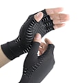 Miniatyrbillede 4 af 8: 1 par fitnesshandsker træningshandsker skridsikre lugtfri halvfinger til mænd kvinder M