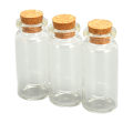 Miniatyrbillede 7 af 8: 24 stk 20 mm diameter glas drivende flaske gennemsigtig ønskeflaske multifunktionel besked flaske til bryllupsfest