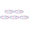 Miniatyrbillede 1 af 8: 5 stk. runde håndgrebsringe med trykt silikone Fidget legetøj Fingertræner til genoptræningstræning Hjem Blå Pink Sommerfugl