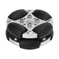 Miniatyrbillede 1 af 8: 48mm Dobbelt Aluminiumlegering Omni-retningshjul Belastning 3kg til Robotkonkurrence