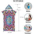 Miniatyrbilde 3 av 4: Boho strandhåndkle: Mikrofiberkåpe med hette for svømming og surfing (unisex)