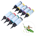 Miniatyrbillede 4 af 8: 9 farver maling maling akryl maling maling pigment DIY kunst tegnematerialer A7009 glasmaling