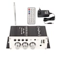 Miniatyrbillede 1 af 8: Bilforstærker 2-kanals Bluetooth 5.0 Digital Mini HIFI Stereoeffektforstærker med fjernbetjening 100-240V EU-stik