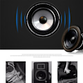 Pikkukuva 8 / 8: Bluetooth-kaiutin HiFi-stereolla, raskas subwoofer, kannettava langaton kaiutin kahvalla matkapuhelimelle, kannettavalle tietokoneelle, minille