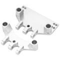 Miniatyrbillede 4 af 8: RC-bilservolinkbeslag i aluminiumlegering, forreste og bageste trækstangssokkel til MN86K MN86KS MN86 MN86S 1/12 RC-seriebiler, sølv