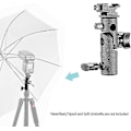 Miniatyrbild 2 av 4: 2 st Professionell Universell E-Typ Kamera Blixt Speedlite Fäste Vridbart Ljusstativ Fäste