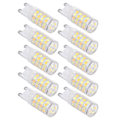 Pikkukuva 7 / 8: 10 kpl G9 220 V LED-lamppu Himmennettävä keraaminen LED-polttimo Vaihda halogeenilamppu ChandelierG9 5W 52LED