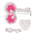 Miniatyrbild 1 av 8: Menstruationsvärk Stop-enhet med elektrodplåster Uppladdningsbar USB Bärbar Menstruationsvärk Stop Massager för kvinnor Vit
