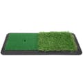 2-i-1 Golf Swing Treningsmatte Golf Slagmatte PP Kunstgress Gummipute