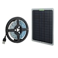 Miniatyrbillede 7 af 8: 20W Full Spectrum Solcelle-drevet Lamper LED 5V IP65 Vandtæt Solcelle Plantevækst Lysstrimmel til Have Drivhus