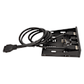 Miniatyrbillede 8 af 8: USB-frontpanel USB 3.0 4-porte Stabil transmission Jamproof Support Hot Plugging 3,5 tommer frontpanel til computertaske