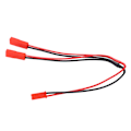 Miniatyrbilde 1 av 8: JST-pluggsplitter JST hann-hunn Y-kabel 1 hunn til 2 hann parallell adapterkabel for RC-bil, fly og båter