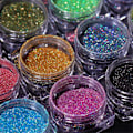 Miniatyrbild 2 av 5: Super Sparkling Mirror Chrome Effect Nagelpigmentpulver - 12 färger Glitterpigment för semestermakeupdekoration