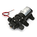Miniatyrbilde 4 av 8: DC 12V 70W 6L/Min Selvsugende høytrykksmembranpumpe To-sidet gjenget vannpumpe