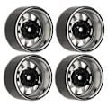 Miniatyrbild 3 av 8: 4PCS RC Hjulnav Set Zinklegering Stål Universal 1,9 Tum 10 Fälgar RC Crawler Bilhjulnav för Axial SCX10 II III Silver