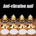 Miniatyrbild 2 av 5: Guld Högtalarspik Set med Golvbrickor - Isolationsspikar för Högtalarstativ (4-pack)