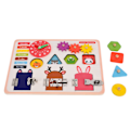 Pikkukuva 1 / 8: Kiireinen lauta esikouluopetus Montessori-lelu perus elämän taitoja ja hienomotoriikkaa varten (JQN- Smart Fun Busy Board )